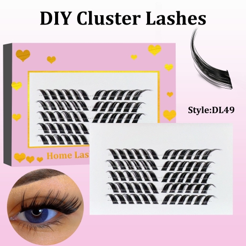 DL49 Foxy eye DIY Cluster Lashes (D curl)