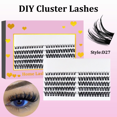 D27 DIY Cluster Lashes (8-16MM) D curl 60 Clusters