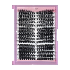 (60P+80P+100P) Foxy DIY Clusters mixed ,5D Curls,296 clusters