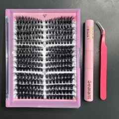 (60P+80P+100P) Foxy DIY Clusters mixed ,5D Curls,296 clusters KIT