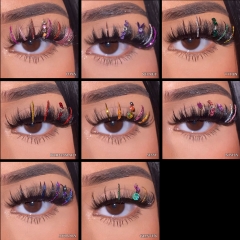 30 Pack Glitter Lashes Wholesale(FREE DHL shipping)