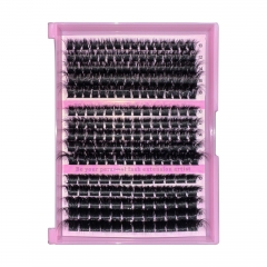 (120P+160P+200P) 180 Mega Volume Wispy Clusters clusters,3D curls