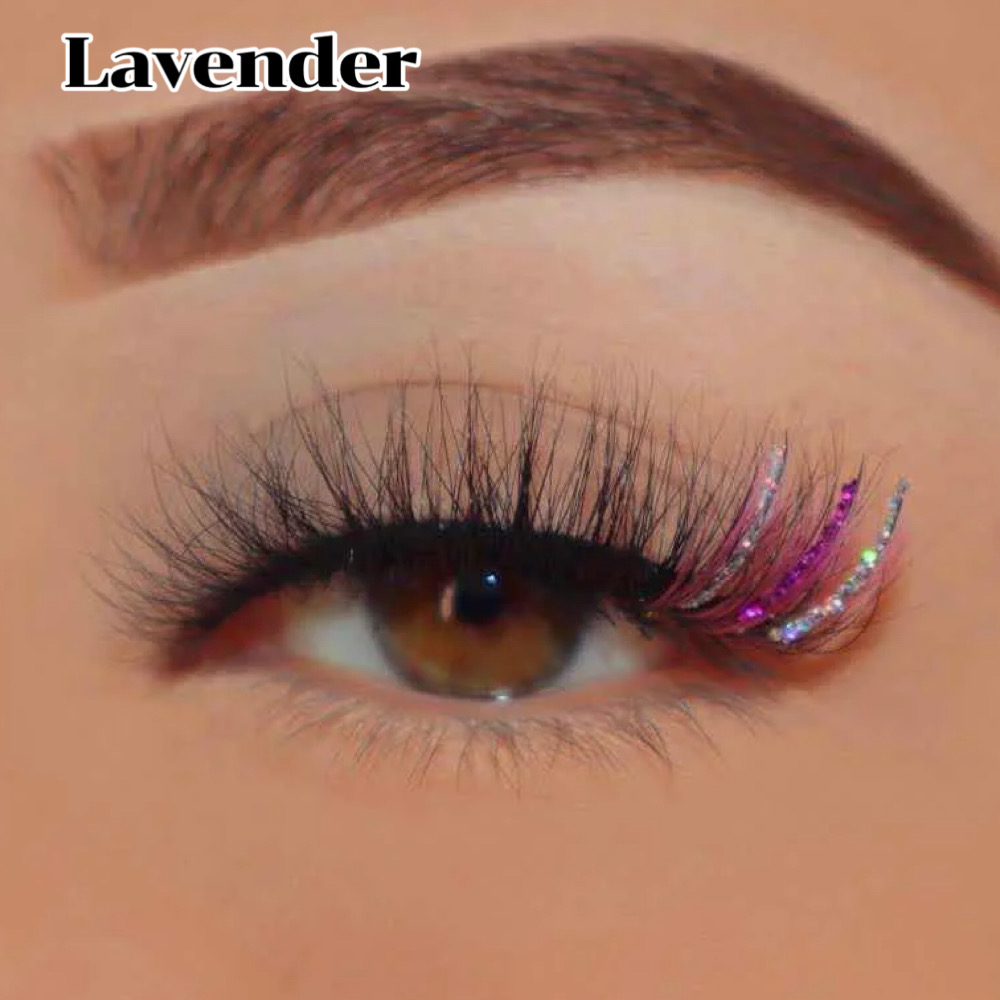 LAVENDER  (18MM GLITTER MINK LASHES)