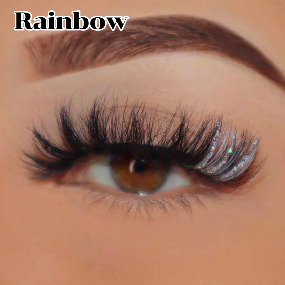 Rainbow（25MM GLITTER TWO TONE MINK）