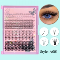 （USA ONLY）A001 DIY Cluster Lashes 4 into 1 (30p,Spike Lashes,Fishtail Lashes,Bottom Lashes )