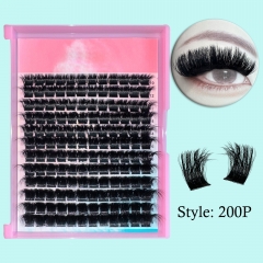 200P Mega Volume DIY Cluster Lashes  (10mm-20mm) super wispy .5D curls
