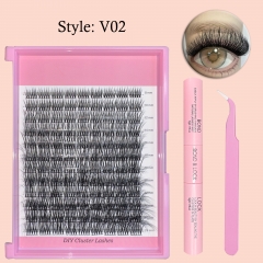 V02 DIY Cluster Lashes (8mm-24mm) 3D Curl Mega Volume KIT