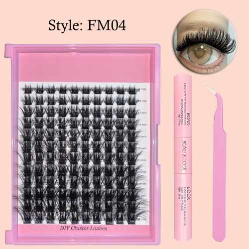 FM04 DIY Cluster Lashes (8mm-24mm) 3D Curl Mega Volume