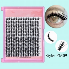 FM09 DIY CLUSTER LASHES (8mm-16mm) D Curl ,Spike Cluster Lashes