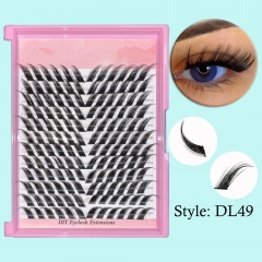 DL49 Foxy Eye DIY Cluster Lashes (D Curl) 144 clusters