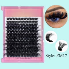FM17 Wispy DIY Cluster Lashes (8-24mm, D curl) Mega Volume DIY LASHES