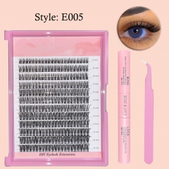 E005 DIY Cluster Lashes (D curl ,8mm-16mm, 120 clusters) KIT