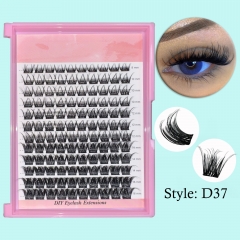 D37 DIY Cluster Lashes (8-16MM, D curl ) 96 clusters/box ,for nearly 10 pairs eyes