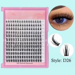 D26 DIY Cluster Lashes (8-16MM, D Curl ) Spike Lashes