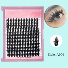 A004 Manga Lashes Mixed lengths 10mm-20mm D Curl Cluster Lashes