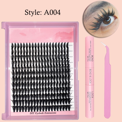 A004 Manga Lashes Mixed lengths 10mm-20mm D Curl Cluster Lashes