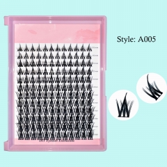 A005 DIY Cluster Lashes with Spikes on mixed lengths 10-20mm D Curls