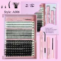 A006 PRO Kit DIY Cluster Lashes 3 styles mixed in 1 box : Mega Cluster / Spike Cluster/Bottom Cluster