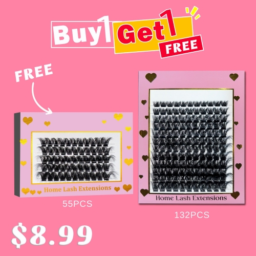 FM12 DIY Cluster Lashes 3D curl (8mm-24mm) Home Lash Extension