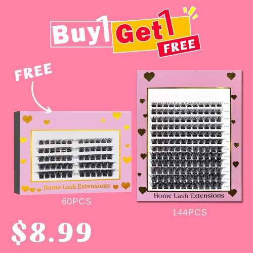 B02 DIY Cluster Lashes D curl (8mm-16mm) Home Lash Extension