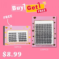 C9 DIY Cluster Lashes D curl (8mm-16mm) Home Lash Extension