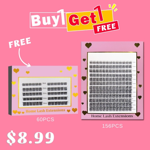 B01 DIY Cluster Lashes D curl (8mm-16mm) Home Lash Extension