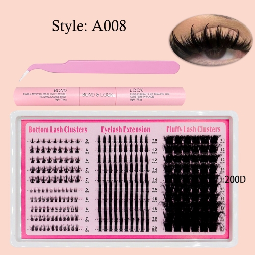 A008 Bottom Clusters 3 Styles and Spike Clusters mixed