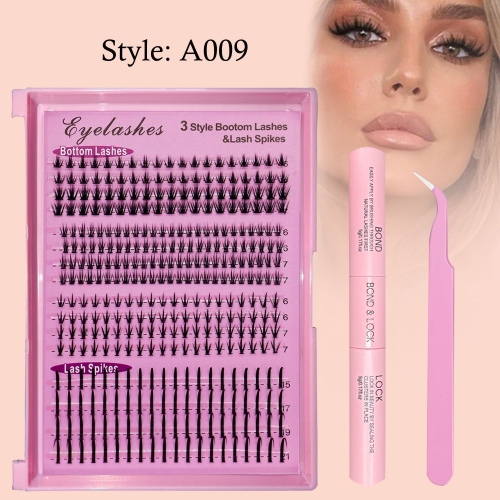 A009 Bottom Clusters 3 styles and Spike Cluster 1 style Mixed