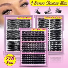 Mixed Lengths Cluster Kits 60P 80P 100P 120P 160P 200P including 3 boxes clusters