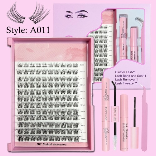 "A011" Clear Band Natural Clusters perfect daily wear 8mm-18mm