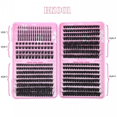 BK001 DIY Cluster Eyelash Book 5 styles mixed