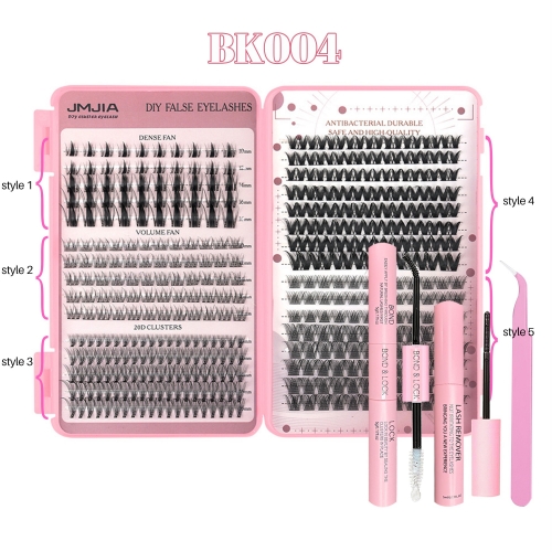 BK004 DIY Cluster Eyelash Book 5 styles mixed