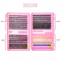 BK003 DIY Cluster Eyelash Book 4 styles mixed
