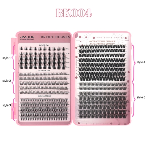 BK004 DIY Cluster Eyelash Book 5 styles mixed
