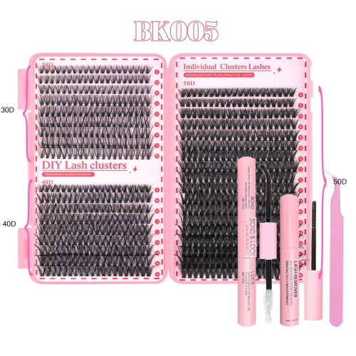 BK005 DIY Cluster Eyelash Book 3 styles mixed