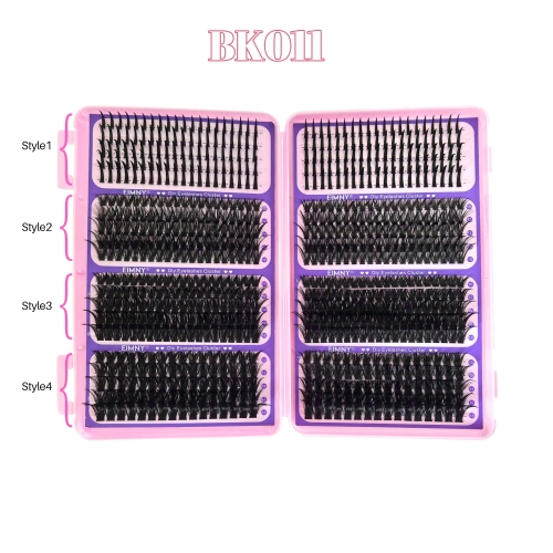 BK011 DIY Cluster Eyelash Book 4 styles mixed