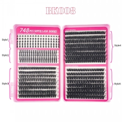 BK008 DIY Cluster Eyelash Book 5 styles mixed