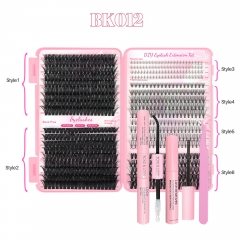 BK012 DIY Cluster Eyelash Book 6 styles mixed