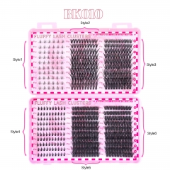 BK010 DIY Cluster Eyelash Book 6 styles mixed