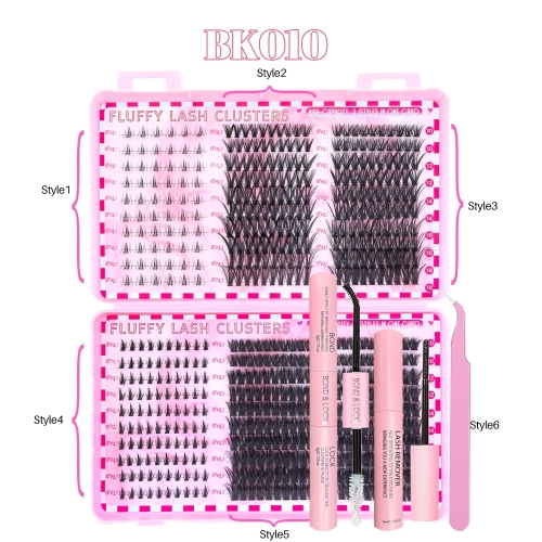 BK010 DIY Cluster Eyelash Book 6 styles mixed