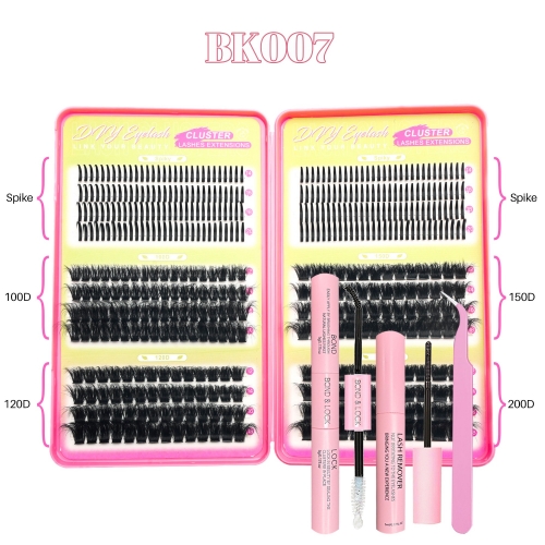 BK007 DIY Cluster Eyelash Book 6 styles mixed