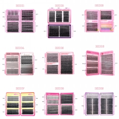 50 Pack DIY Eyelash Books (Excluding Bond,Remover,Tweezer)