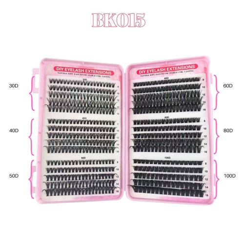 BK015 DIY Cluster Eyelash Book 6 styles mixed