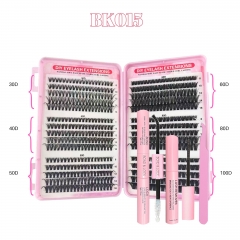 BK015 DIY Cluster Eyelash Book 6 styles mixed