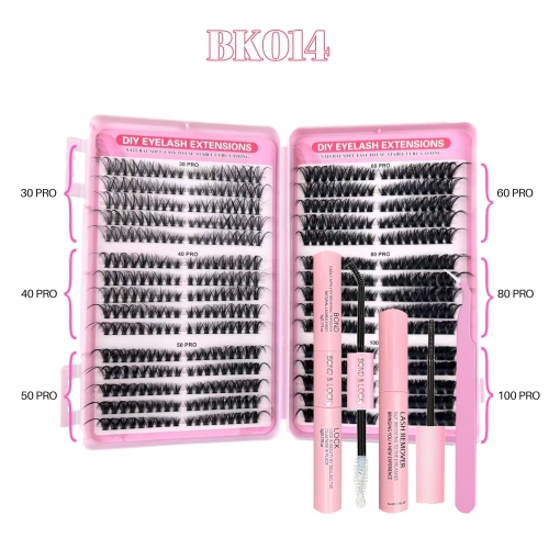BK014 DIY Cluster Eyelash Book 6 styles mixed
