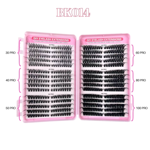 BK014 DIY Cluster Eyelash Book 6 styles mixed