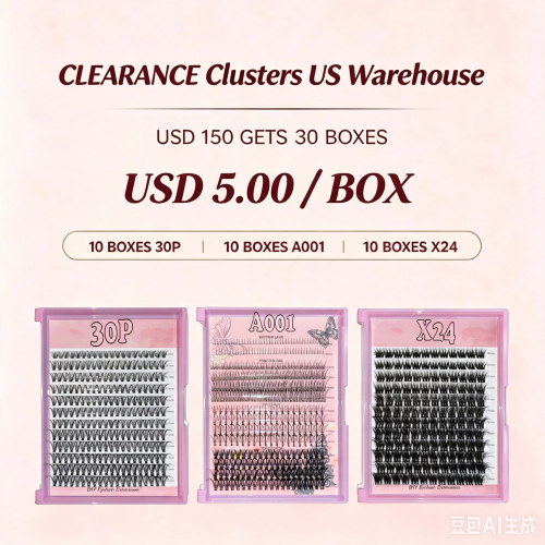 USD150 gets 30 boxes Clusters (USD5.00 / box)