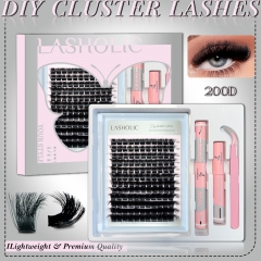 "200D" Ultra Volume Wispy Cluster Kit