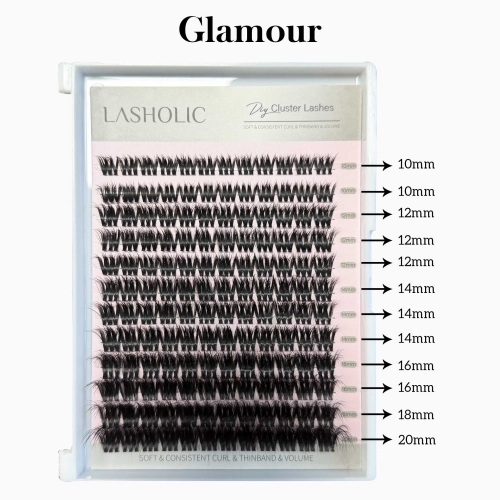 "Glamour" Clear Band Wispy Classic Cluster Kit