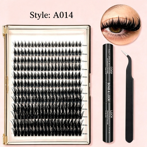 “A014” Anime Volume Cluster Lashes